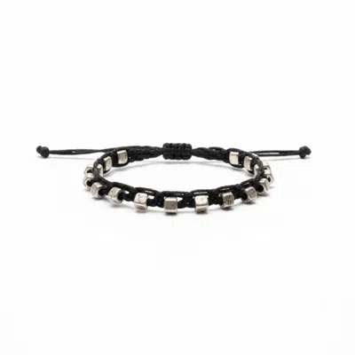 By Virgo Women's Black / Silver Ravon Bracelet In Metallic