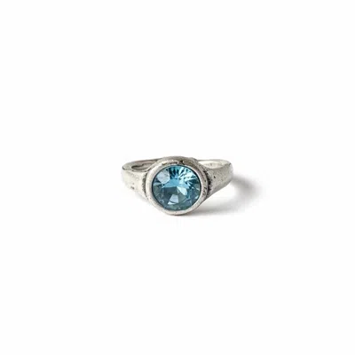 By Virgo Women's Blue / Silver Aethera Ring