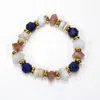 By Virgo Women's Blue / White Feliora Gemstone Beaded Bracelet