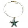 By Virgo Women's Blue / White / Gold Aegean Choker Necklace