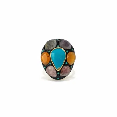 By Virgo Women's Calindra Silver Ring In Gray