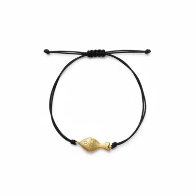 By Virgo Women's Felicia Bracelet In Black/yellow