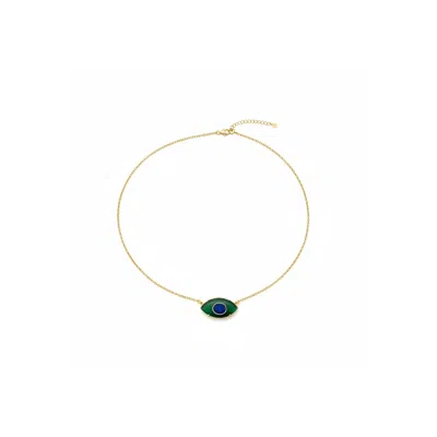 By Virgo Women's Gold Ophirra Silver Necklace In Multi