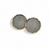 By Virgo Women's Gold / Silver Astra Gold-plated Textured Stud Earrings In Multi