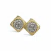 By Virgo Women's Gold / Silver Lycia Gold-plated Ancient Coin Stud Earring In Multi