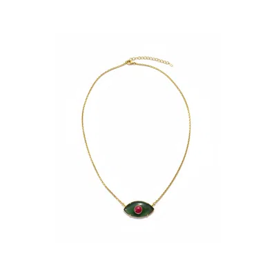 By Virgo Women's Gold Virelia Silver Necklace