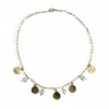 By Virgo Women's Gold / White Selene Gold-plated Pearl Coin Necklace In Multi