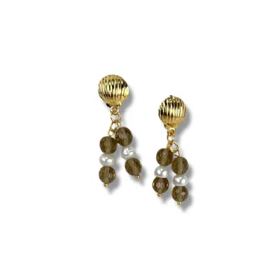 By Virgo Women's Green / Pink / Purple Zultanite & Pearl Earing In Multi