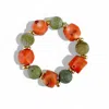 By Virgo Women's Green / Red / Gold Calari Coral & Jasper Gemstone Bracelet In Multi