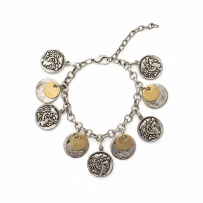 By Virgo Women's Neutrals Anthea Coin Bracelet In Multi