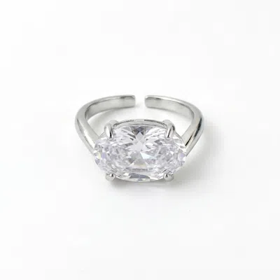 By Virgo Women's Silver Aurenza Ring In Metallic