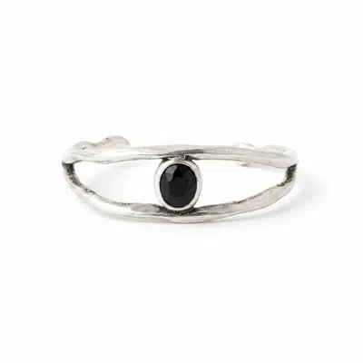 By Virgo Women's Silver / Black Noir Bracelet In Silver/black