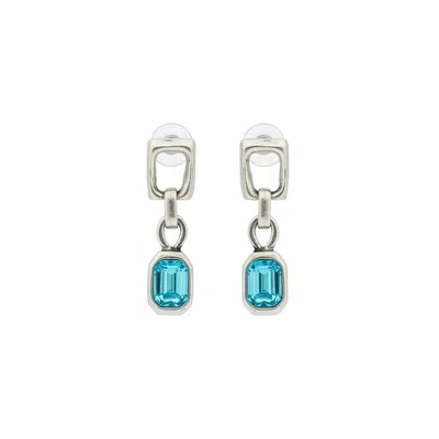 By Virgo Women's Silver / Blue Elara Earrings In Silver/blue