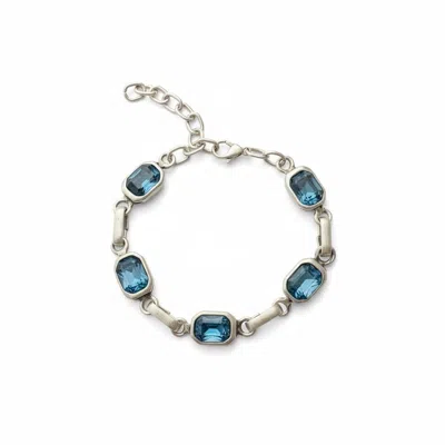 By Virgo Women's Silver / Blue Rivon Bracelet In Multi