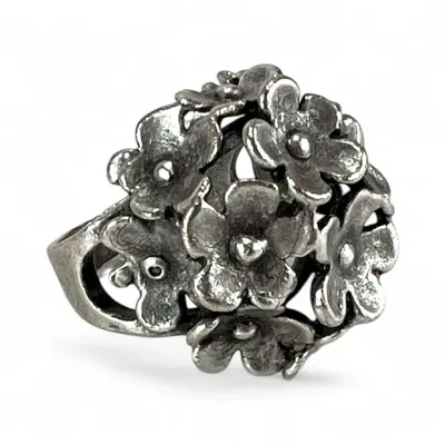 By Virgo Women's Silver Callindra Antique Ring