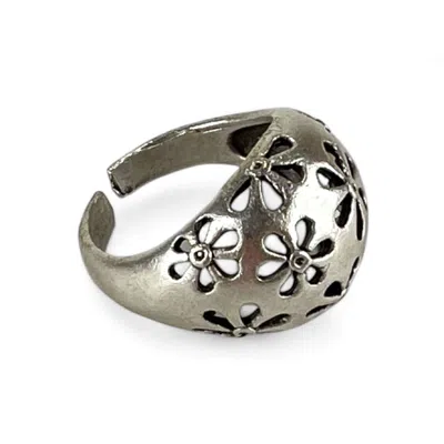 By Virgo Women's Silver Elowen Antique Ring