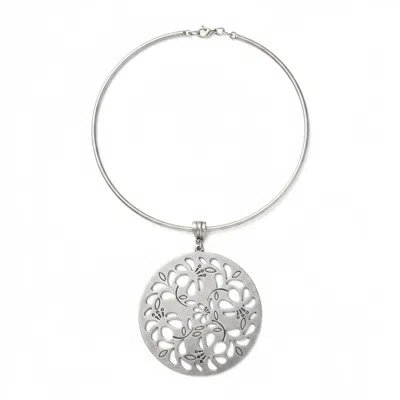 By Virgo Women's Silver Esparia Necklace In Metallic