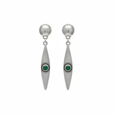 By Virgo Women's Silver / Green Ravira Earring In Multi