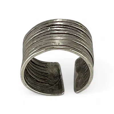 By Virgo Women's Silver Iskira Antique Ring