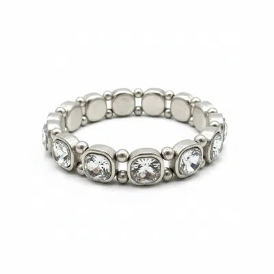 By Virgo Women's Silver Lurex Bracelet
