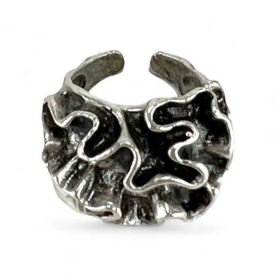 By Virgo Women's Silver Nymera Antique Ring