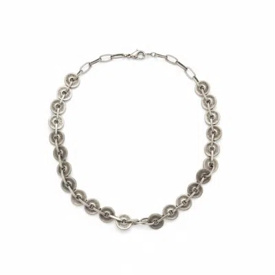 By Virgo Women's Silver Orbit Necklace