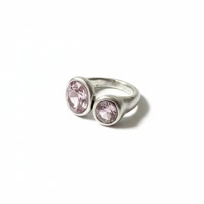 By Virgo Women's Silver / Pink Dualis Ring In Multi
