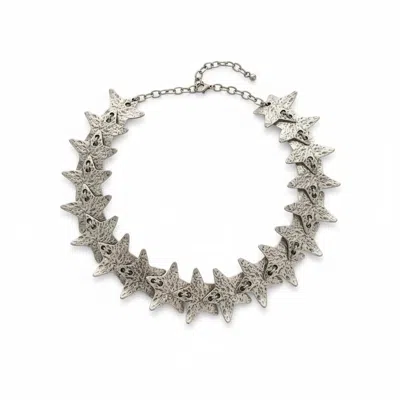 By Virgo Women's Silver Stellara Choker Necklace In Metallic