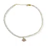 By Virgo Women's White / Pink / Purple Celene Freshwater Pearl Beaded Necklace