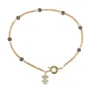 By Virgo Women's Yellow / Orange Lunibear Gemstone Pendant Necklace In Orange