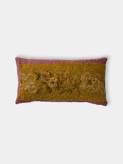By Walid 18th-century Needlepoint Wool, Silk And Linen Cushion (19.5in/50cm)