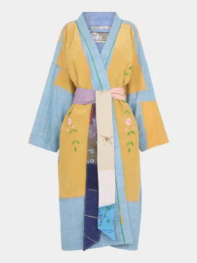 By Walid 1920s Chinese Embroidered Silk Dressing Gown One Size  Abask Luxury Gift In Multi
