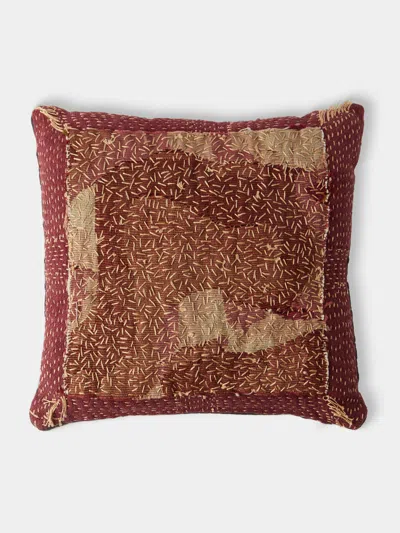 By Walid 19th-century Napoleon Iii Aubusson Tapestry Linen And Cotton Cushion (13.5in/35cm)