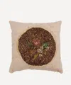 BY WALID BY WALID ANTIQUE FLORAL TEXTILE CUSHION 1302