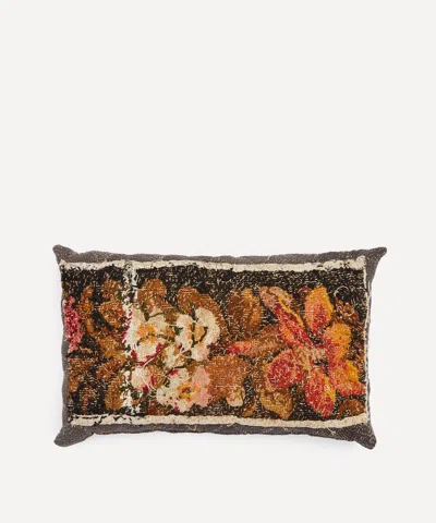 By Walid Antique Floral Textile Cushion 1429