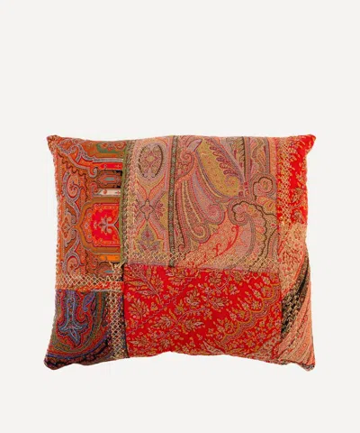 By Walid Antique Paisley Textile Cushion 1136