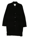 By Walid Backed Lace Pacho Coat In Black