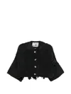 By Walid Bella Patchwork Fringed Jacket In Multi