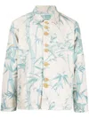 BY WALID BIRD-PRINT BUTTONED SHIRT JACKET