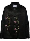 BY WALID EMBROIDERED SINGLE-BREASTED COAT