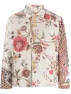 By Walid Floral-print Cotton Jacket In Multicolour