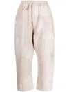 BY WALID GERALD LINEN CROPPED PANTS