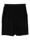 By Walid Lace-embellished Shorts In Black