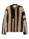 By Walid Lace On Suede Jacket In Brown