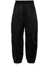 BY WALID LINEN-BLEND TRACK PANTS