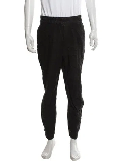 Pre-owned By Walid Linen Pants In Black