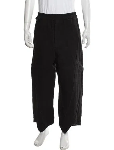 Pre-owned By Walid Linen Pants In Black
