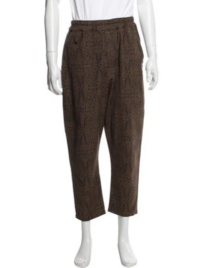 Pre-owned By Walid Paisley Print Pants In Brown