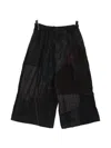 By Walid Patchwork Drawstring Shorts In Black
