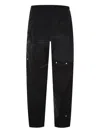 By Walid Patchwork Elasticated-waist Straight Trousers In Black